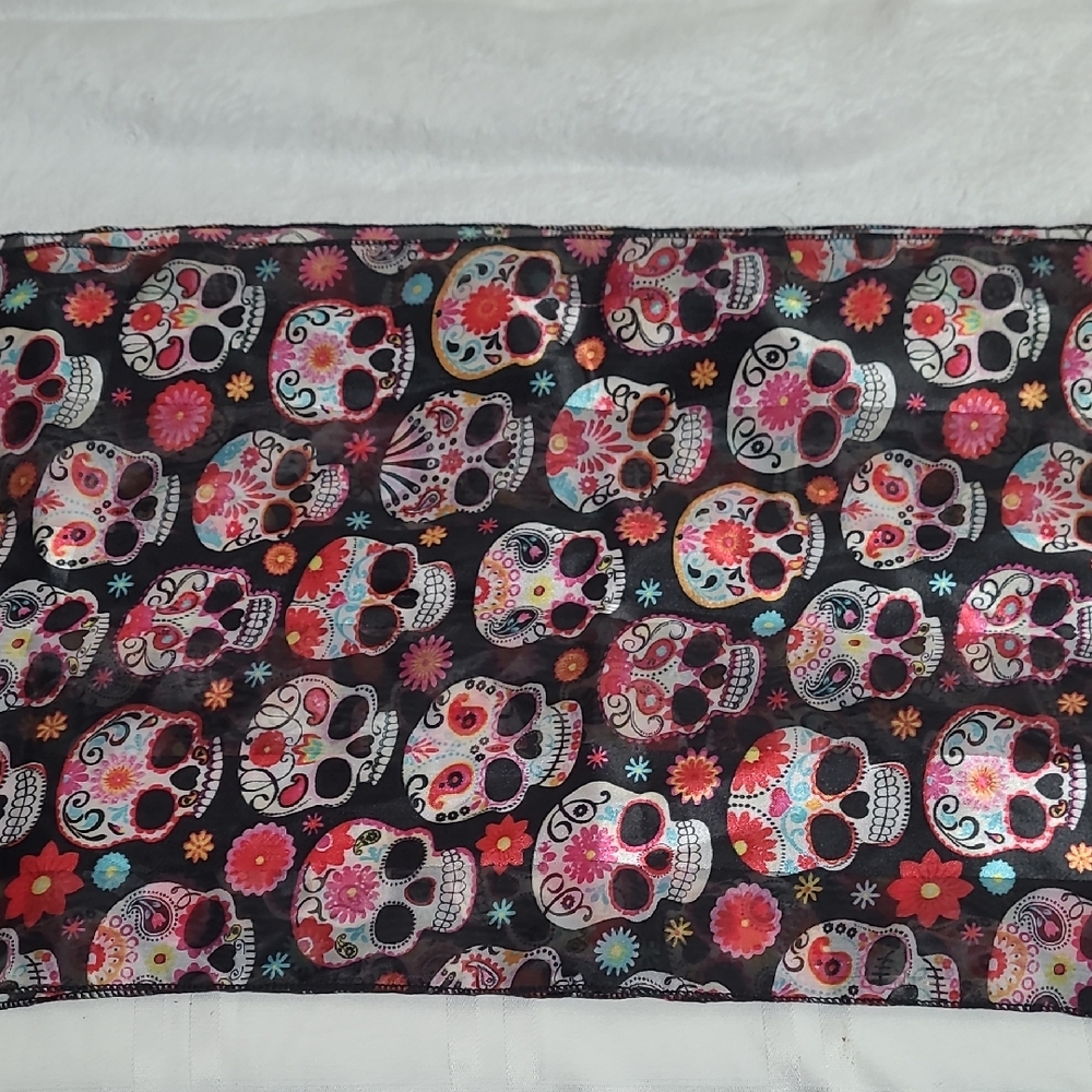 Colorful Skull Pattern Scarf